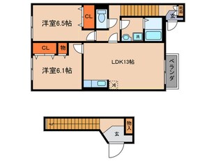 エクレ－ル久徳の物件間取画像